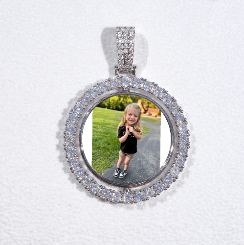 3D Spinning 2-Faced Custom Picture Pendant