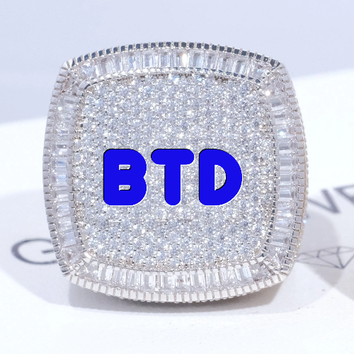 CUSTOM LETTER 3D ICED RING