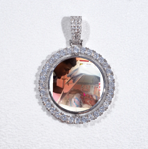 3D Spinning 2-Faced Custom Picture Pendant