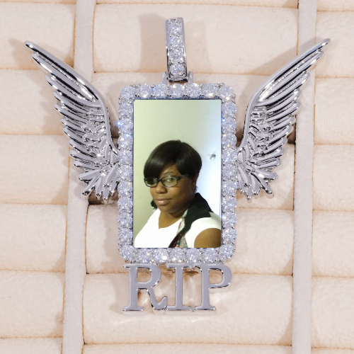 RIP WING 3D CUSTOM PICTURE PENDANT