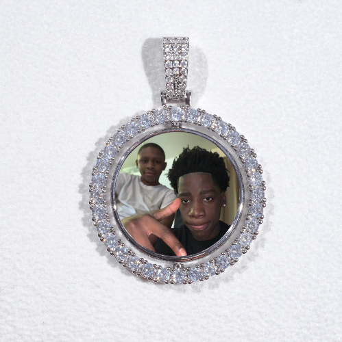 3D Spinning 2-Faced Custom Picture Pendant