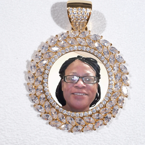 Large 3D Wheat Ear Custom Picture Pendant