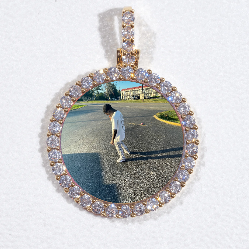 3D CIRCLE CUSTOM PICTURE PENDANT SMALL SIZE