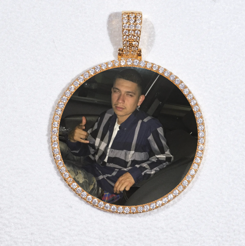 MEDIUM 3D CIRCLE CUSTOM PICTURE PENDANT