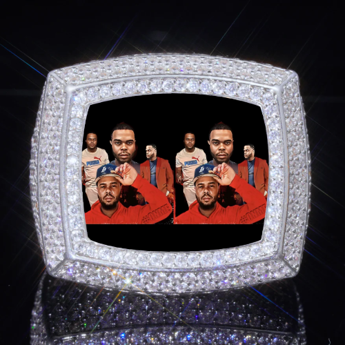 3D CUSTOM PICTURE ICED RING