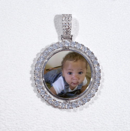 3D Spinning 2-Faced Custom Picture Pendant