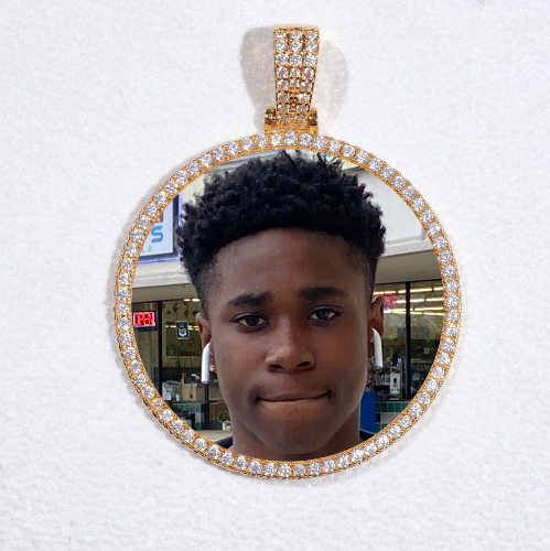 MEDIUM 3D CIRCLE CUSTOM PICTURE PENDANT