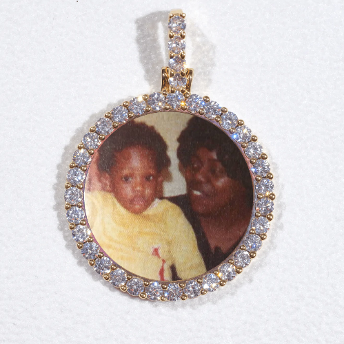 3D CIRCLE CUSTOM PICTURE PENDANT SMALL SIZE