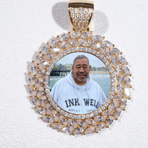 Large 3D Wheat Ear Custom Picture Pendant