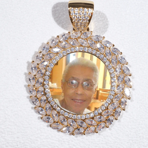 Large 3D Wheat Ear Custom Picture Pendant