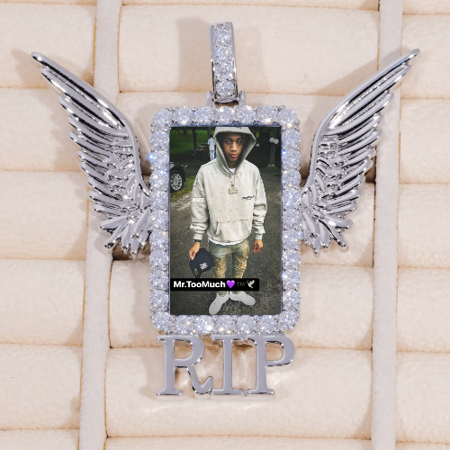 RIP WING 3D CUSTOM PICTURE PENDANT