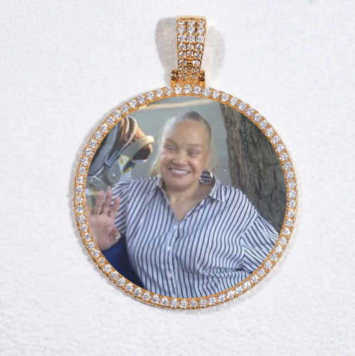 MEDIUM 3D CIRCLE CUSTOM PICTURE PENDANT