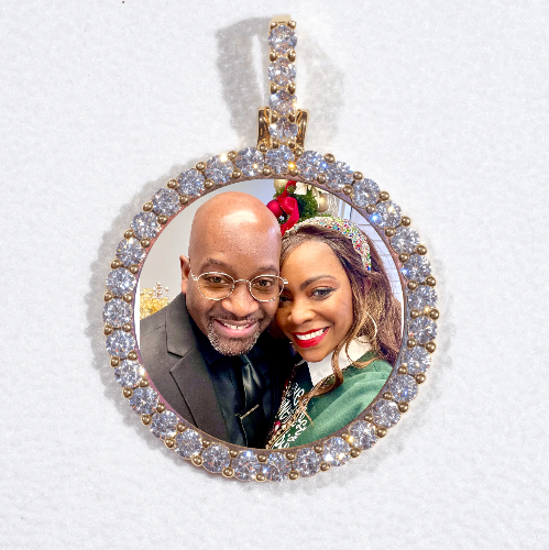 3D CIRCLE CUSTOM PICTURE PENDANT SMALL SIZE