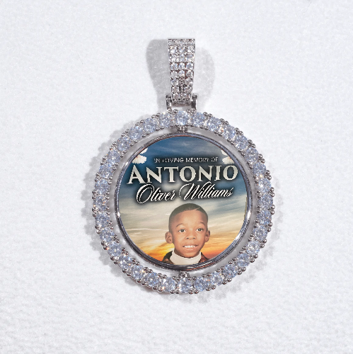 3D Spinning 2-Faced Custom Picture Pendant