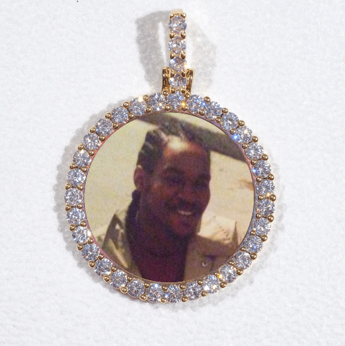 3D CIRCLE CUSTOM PICTURE PENDANT SMALL SIZE