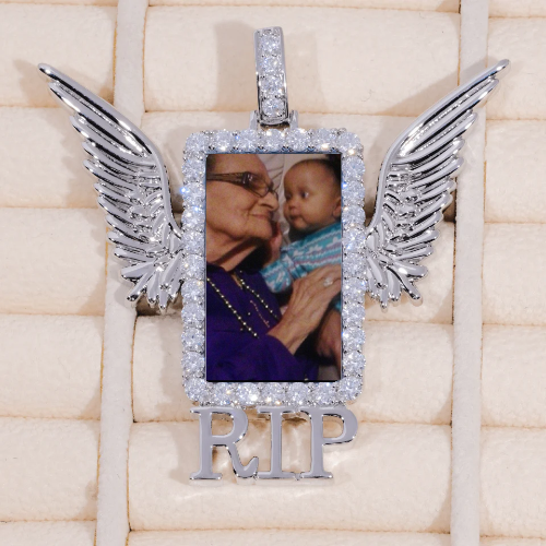 RIP WING 3D CUSTOM PICTURE PENDANT