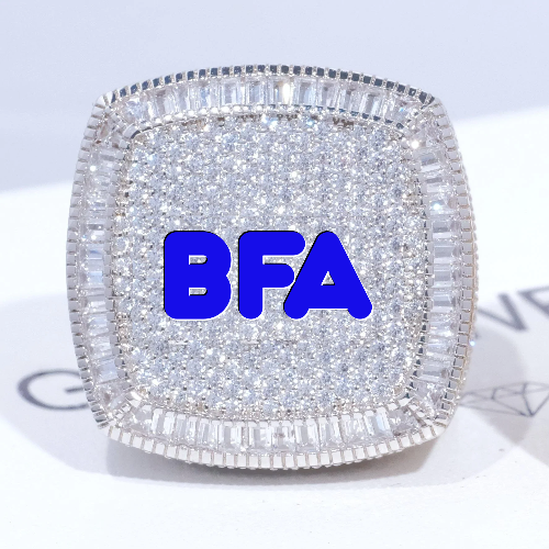 CUSTOM LETTER 3D ICED RING