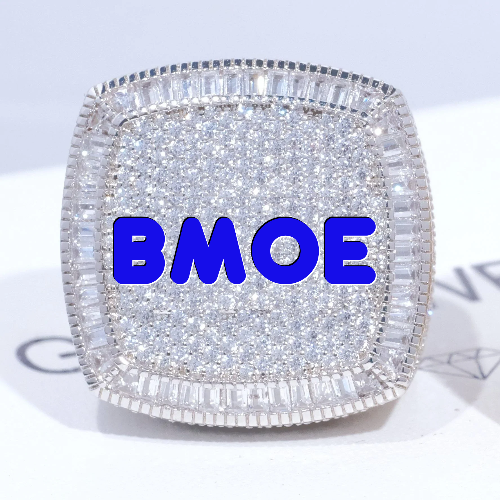 CUSTOM LETTER 3D ICED RING