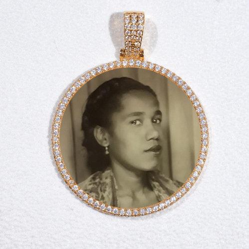MEDIUM 3D CIRCLE CUSTOM PICTURE PENDANT