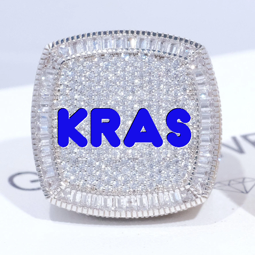CUSTOM LETTER 3D ICED RING