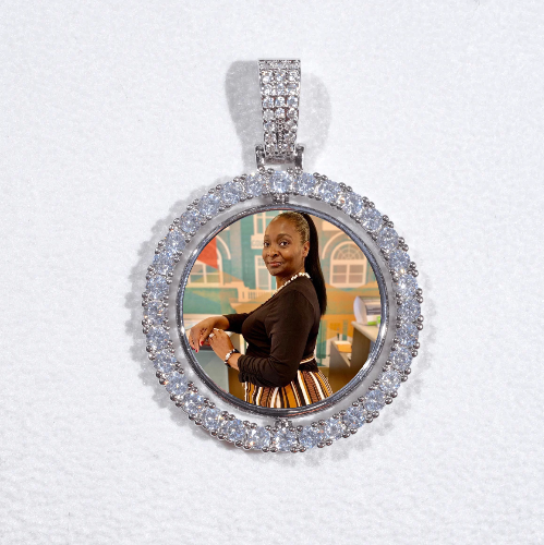 3D Spinning 2-Faced Custom Picture Pendant