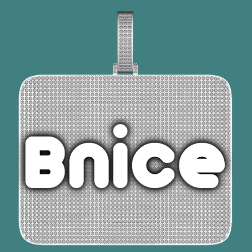 CUSTOM LETTER NECKLACE 3D BIG SQUARE