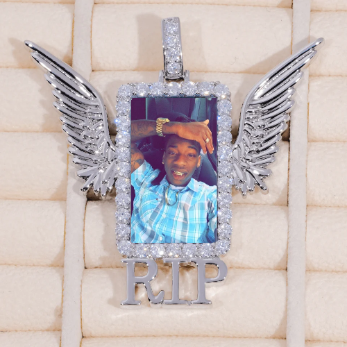 RIP WING 3D CUSTOM PICTURE PENDANT