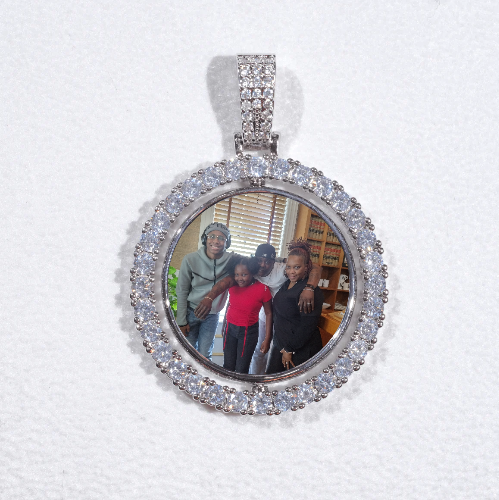 3D Spinning 2-Faced Custom Picture Pendant