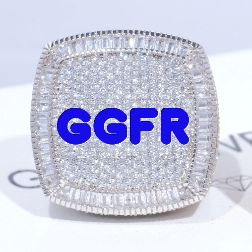CUSTOM LETTER 3D ICED RING
