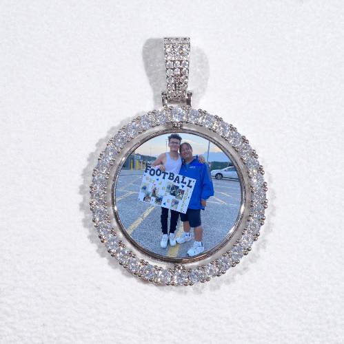 3D Spinning 2-Faced Custom Picture Pendant