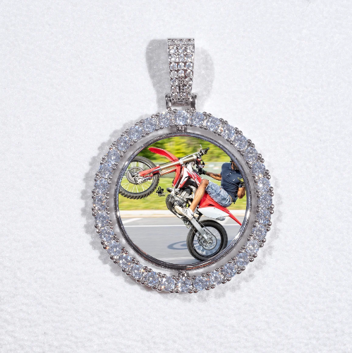 3D Spinning 2-Faced Custom Picture Pendant