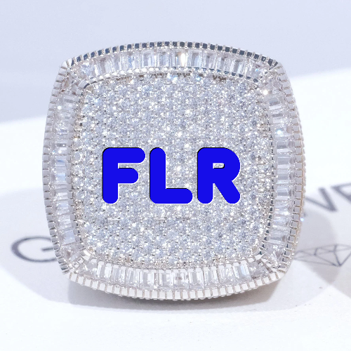 CUSTOM LETTER 3D ICED RING