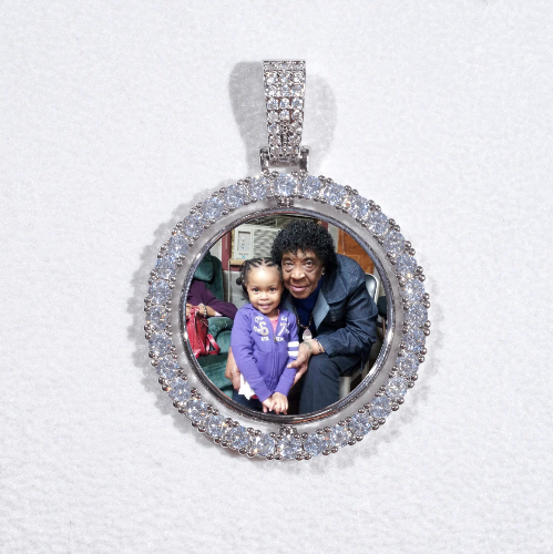 3D Spinning 2-Faced Custom Picture Pendant