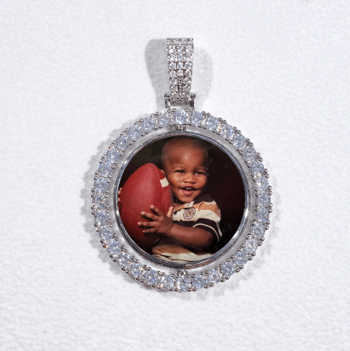 3D Spinning 2-Faced Custom Picture Pendant