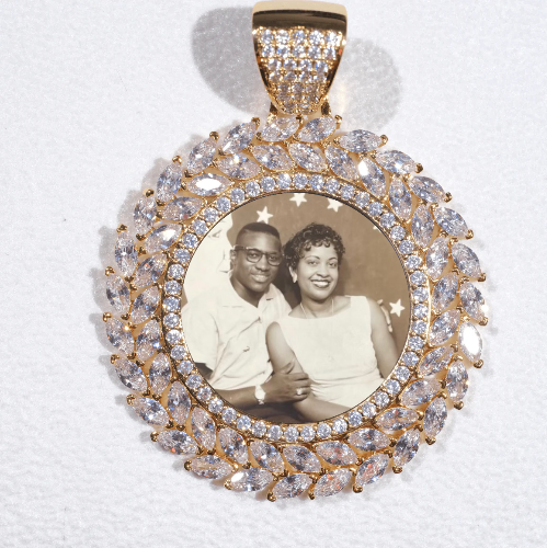 Large 3D Wheat Ear Custom Picture Pendant