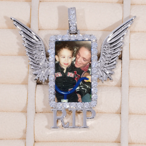 RIP WING 3D CUSTOM PICTURE PENDANT