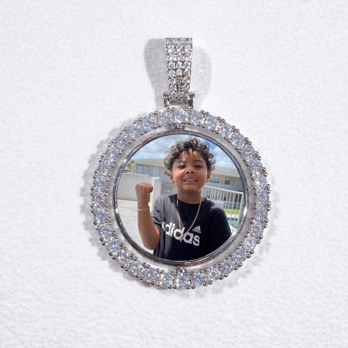 3D Spinning 2-Faced Custom Picture Pendant