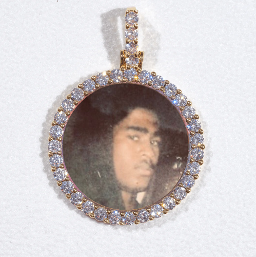3D CIRCLE CUSTOM PICTURE PENDANT SMALL SIZE