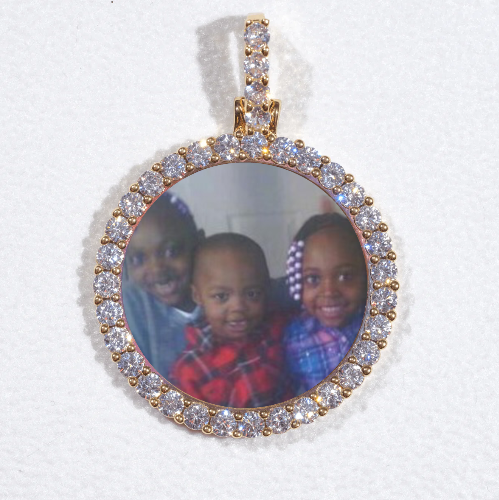 3D CIRCLE CUSTOM PICTURE PENDANT SMALL SIZE