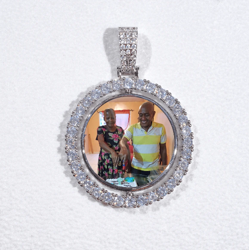 3D Spinning 2-Faced Custom Picture Pendant
