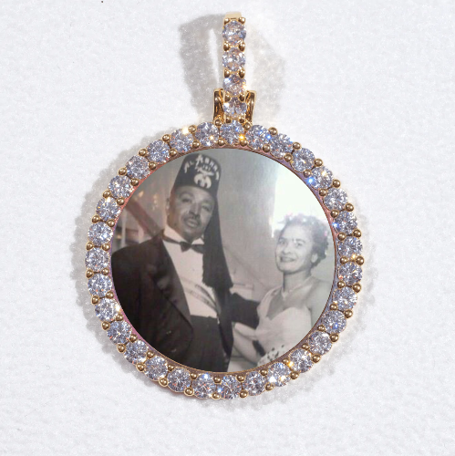 3D CIRCLE CUSTOM PICTURE PENDANT SMALL SIZE
