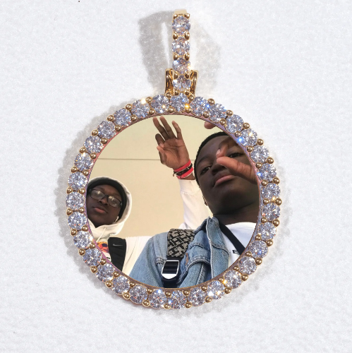 3D CIRCLE CUSTOM PICTURE PENDANT SMALL SIZE
