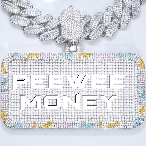 CUSTOM LETTER NECKLACE 3D COLORFUL SQUARE