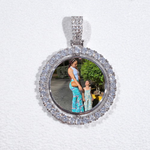 3D Spinning 2-Faced Custom Picture Pendant