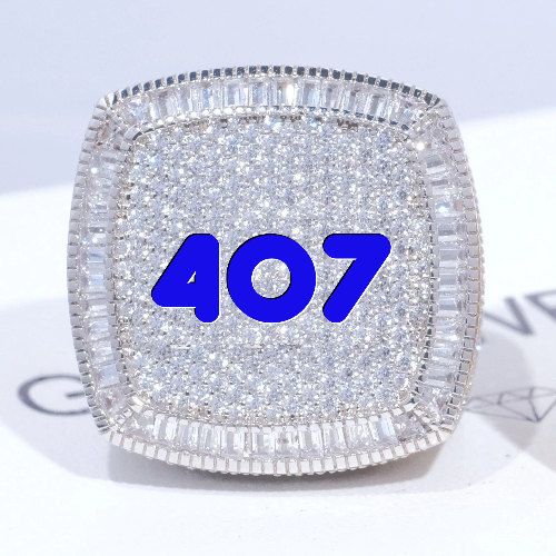 CUSTOM LETTER 3D ICED RING