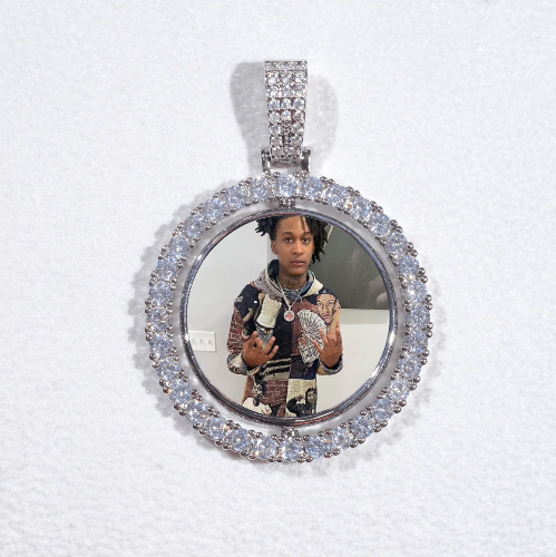 3D Spinning 2-Faced Custom Picture Pendant