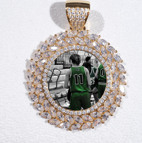 Large 3D Wheat Ear Custom Picture Pendant