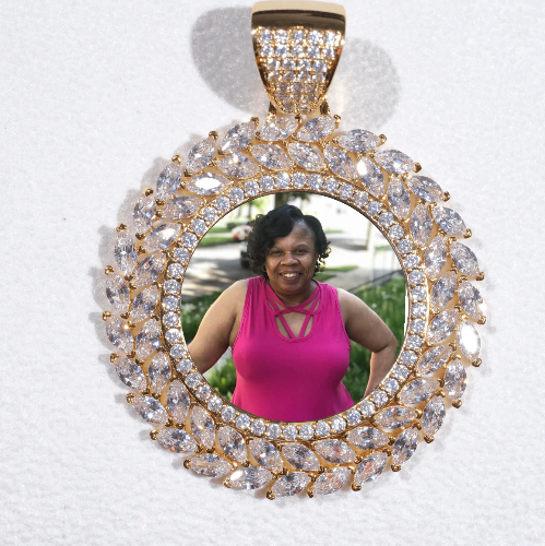 Large 3D Wheat Ear Custom Picture Pendant
