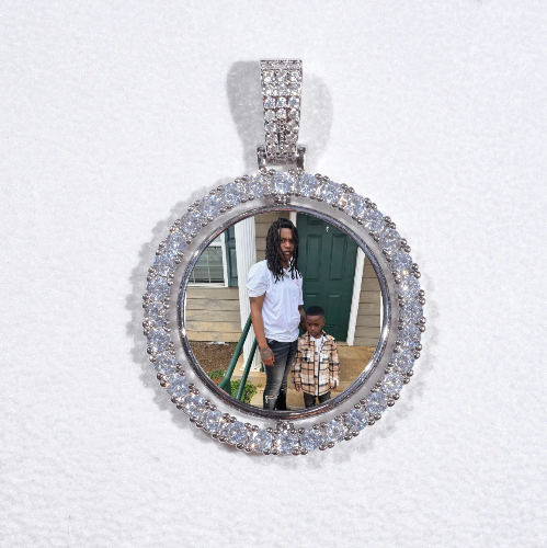 3D Spinning 2-Faced Custom Picture Pendant