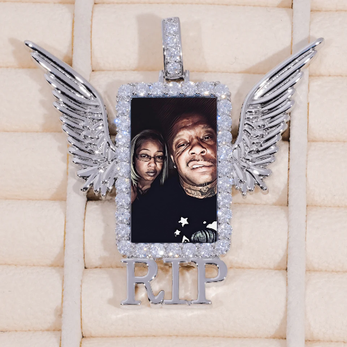 RIP WING 3D CUSTOM PICTURE PENDANT
